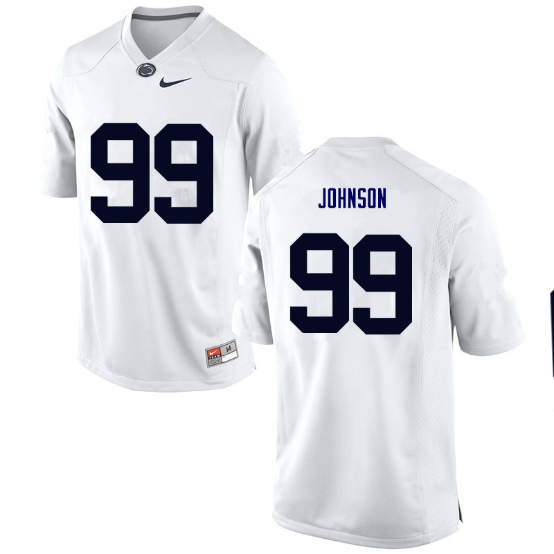 NCAA Nike Men's Penn State Nittany Lions Austin Johnson #99 College Football Authentic White Stitched Jersey VNL3198EU